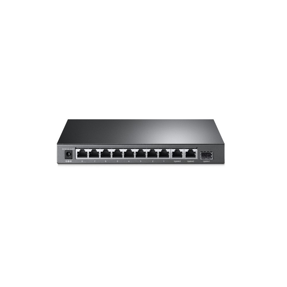Switch TPLINK de escritorio Gigabit de 8 puertos a 10 / 100Mbps + 3 puertos con PoE + de 8 puertos COLOR Negro - Imagen 3