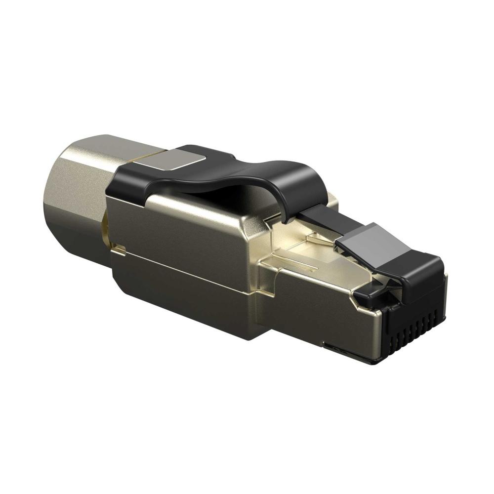CONECTOR RJ45 MACHO DE CAMPO CAT.6A INDUSTRIAL BLINDADO T568