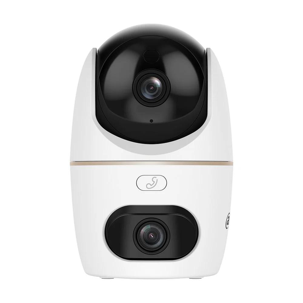 Cámara Dahua Wifi Doble lente / 5MP / PT / DWDR, IR hasta 30mts, AI Detección Humana y Mascotas, Doble lente / Doble IR, Patrullas (Preset Patrol) Autoseguimiento, Alarma por Sonido Anormal, Boton de Llamada, WIFI 6 Boble banda - 2.4GHz / 5.GHz, Audio vidireccional, Soporta Micro SD hasta 256GB, Gestion desde la App DMSS (Dahua)