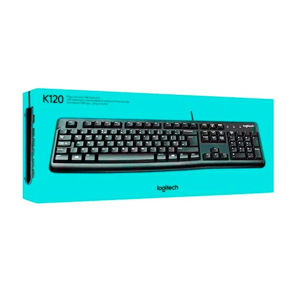 Teclado Alámbrico Logitech K120 Color Negro