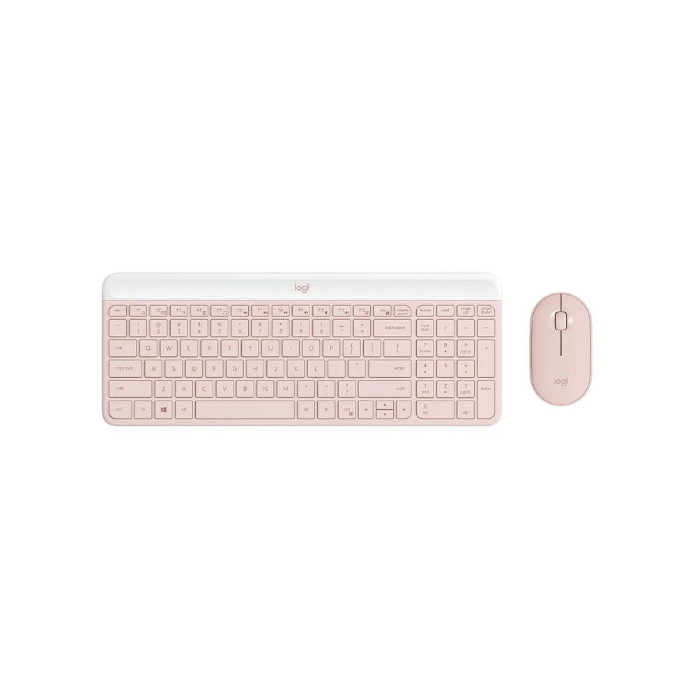 Combo Teclado + Mouse Inalámbricos Logitech MK470 Color Rosa