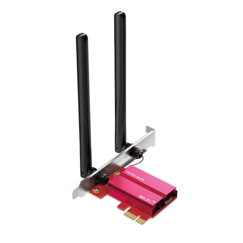 Tarjeta Wi-Fi PCIe Mercusys BE6500 Wi-Fi 7 Bluetooth