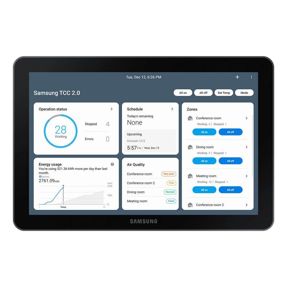 Control Centralizado Samsung Pantalla Táctil para 128 Unidades Interiores